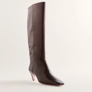 Reformation Remy Knee Boot in Chestnut, size 8.5